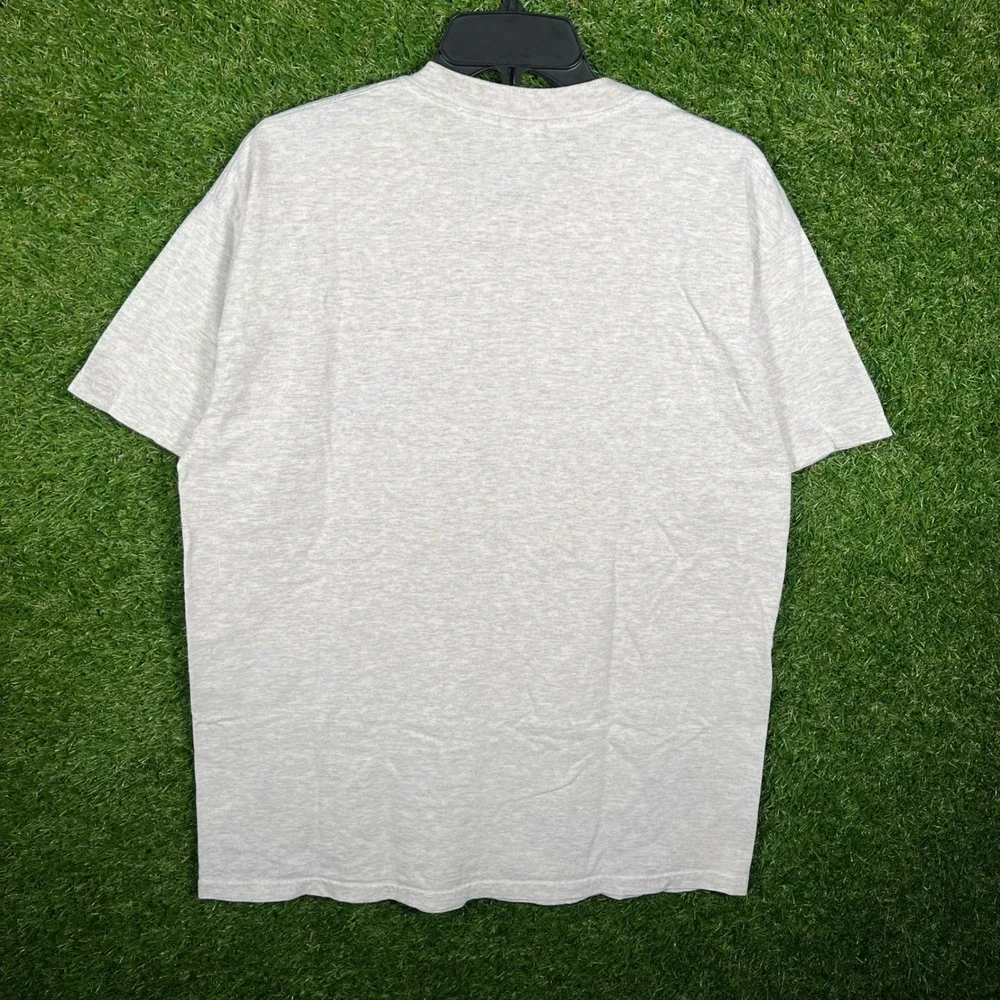 Vintage 2005 Wyoming State Cross Country T-Shirt Mens Large Ash Grey Gildan‎